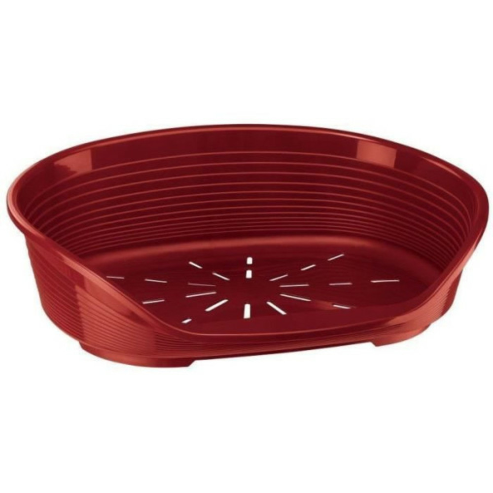 Corbeille - - siesta deluxe 4 - bordeaux - ovale - intérieur - anti-dérapant