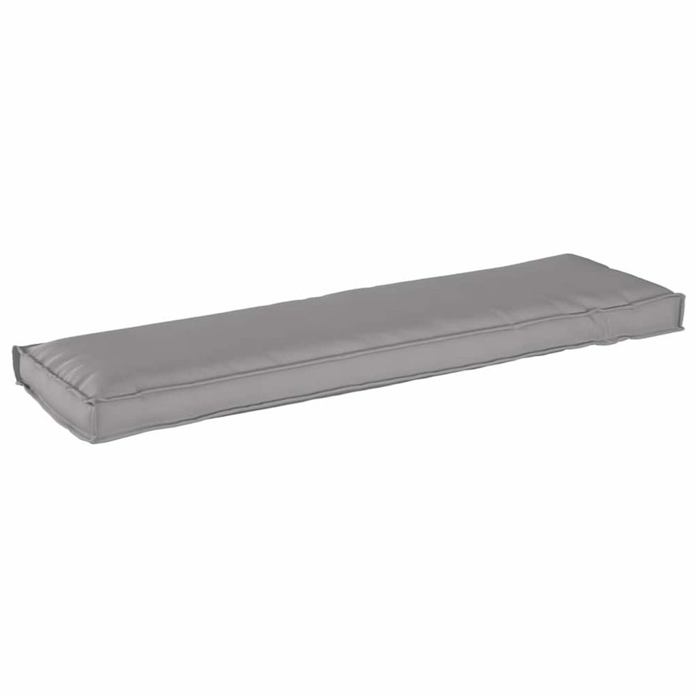 Coussin tissu oxford gris 140 x 40 x 8 cm