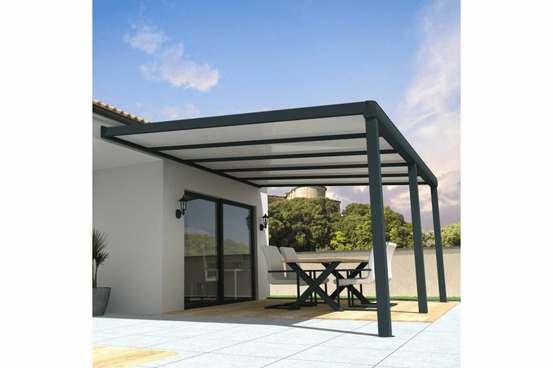 Pergola isotoit® classic gris anthracite 6,19x4,00m + led