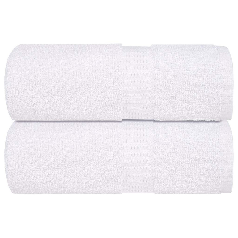 Gants de toilette 2 pcs frogn blanc 15x21 cm 100% coton