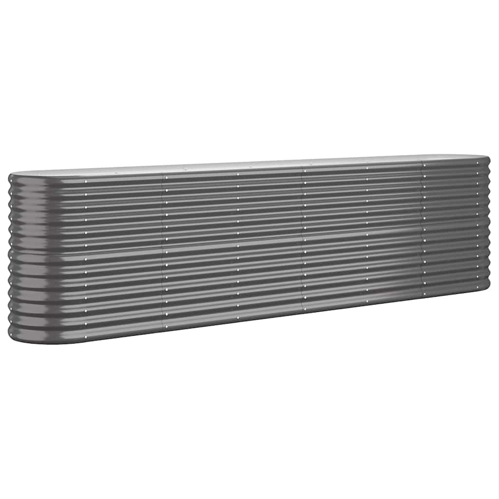 Lit surélevé de jardin acier galvanisé anthracite