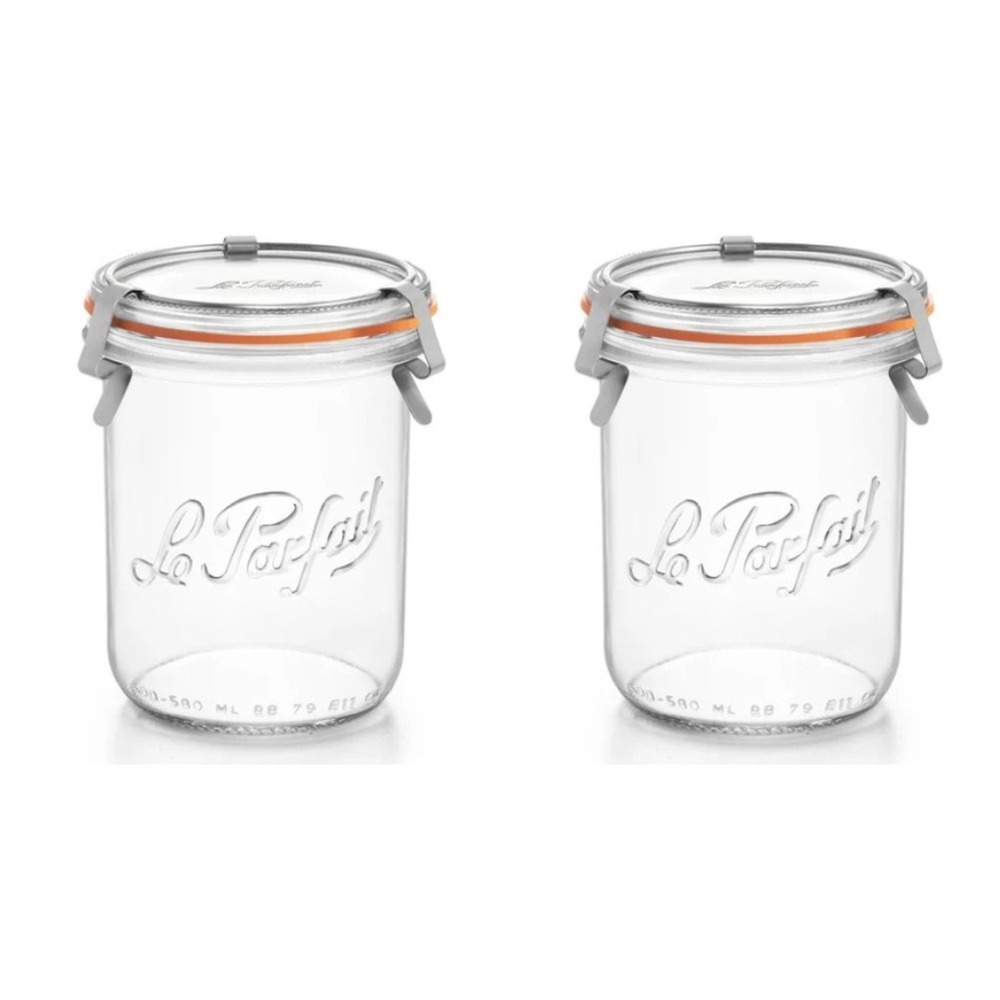 Lot de 2 bocaux bistrot 580 ml le parfait®