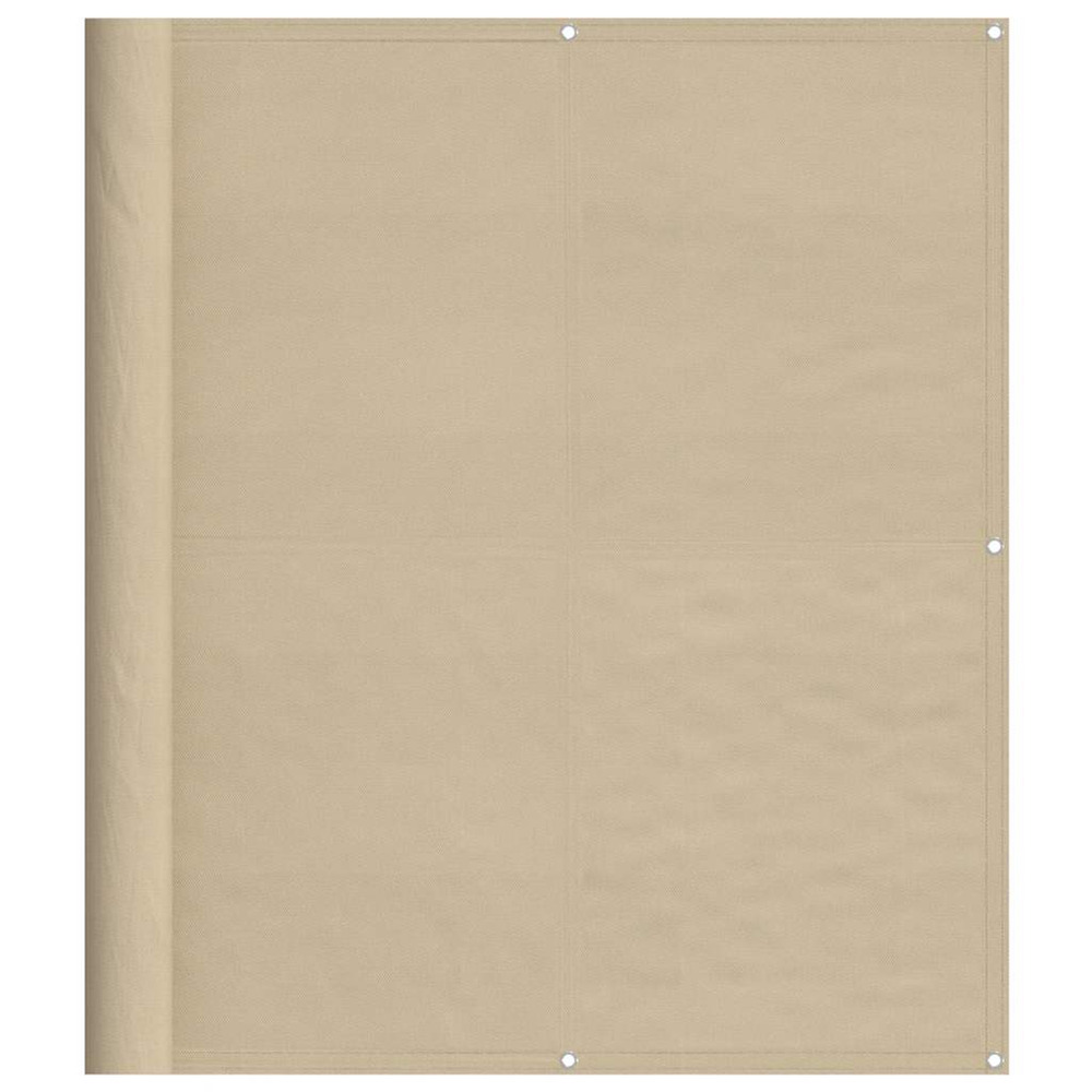 Écran de balcon beige 120x1000 cm 100% polyester oxford