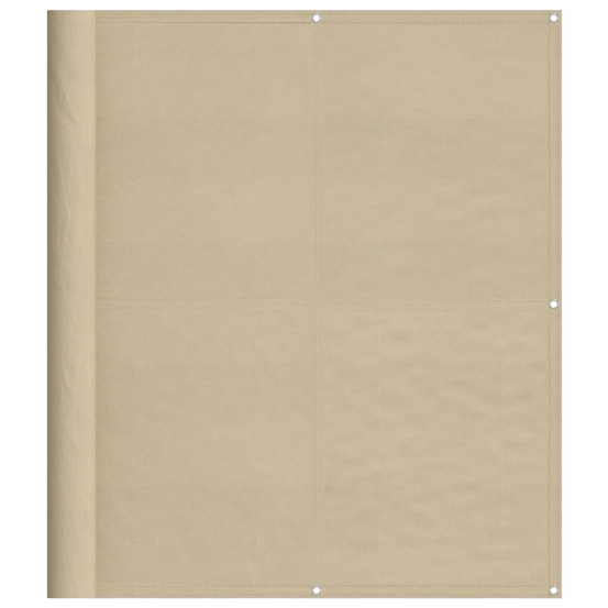 Écran de balcon beige 120x1000 cm 100% polyester oxford
