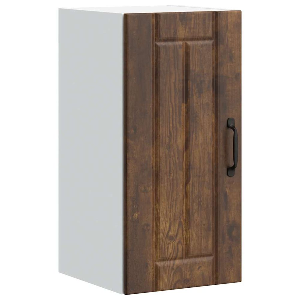 Armoire murale de cuisine lucca chêne fumé bois ingénierie