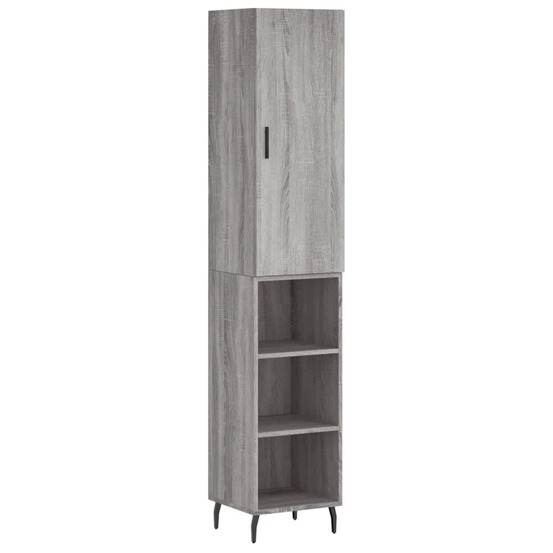 Buffet bahut commode armoire meuble de rangement organisateur cuisine salle de séjour salon haut sonoma 34,5 x 34 x 180 cm bo