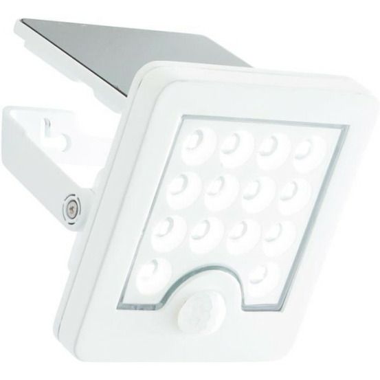 Applique extérieure - - luton - led et solaire - détecteur de mouvement - plastique et métal - 4 w - blanc