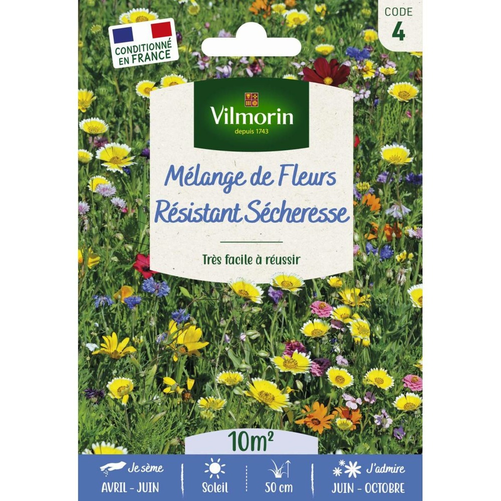 Sachet graines melange résistant sécheresse