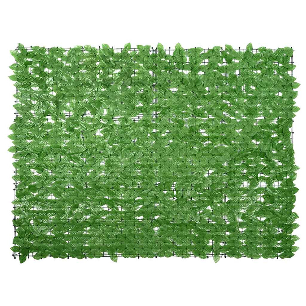 Écran de balcon avec feuilles vert 200x150 cm