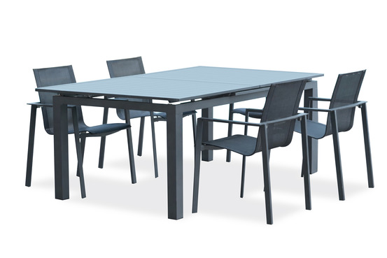 Ensemble repas miami 4 places en aluminium
