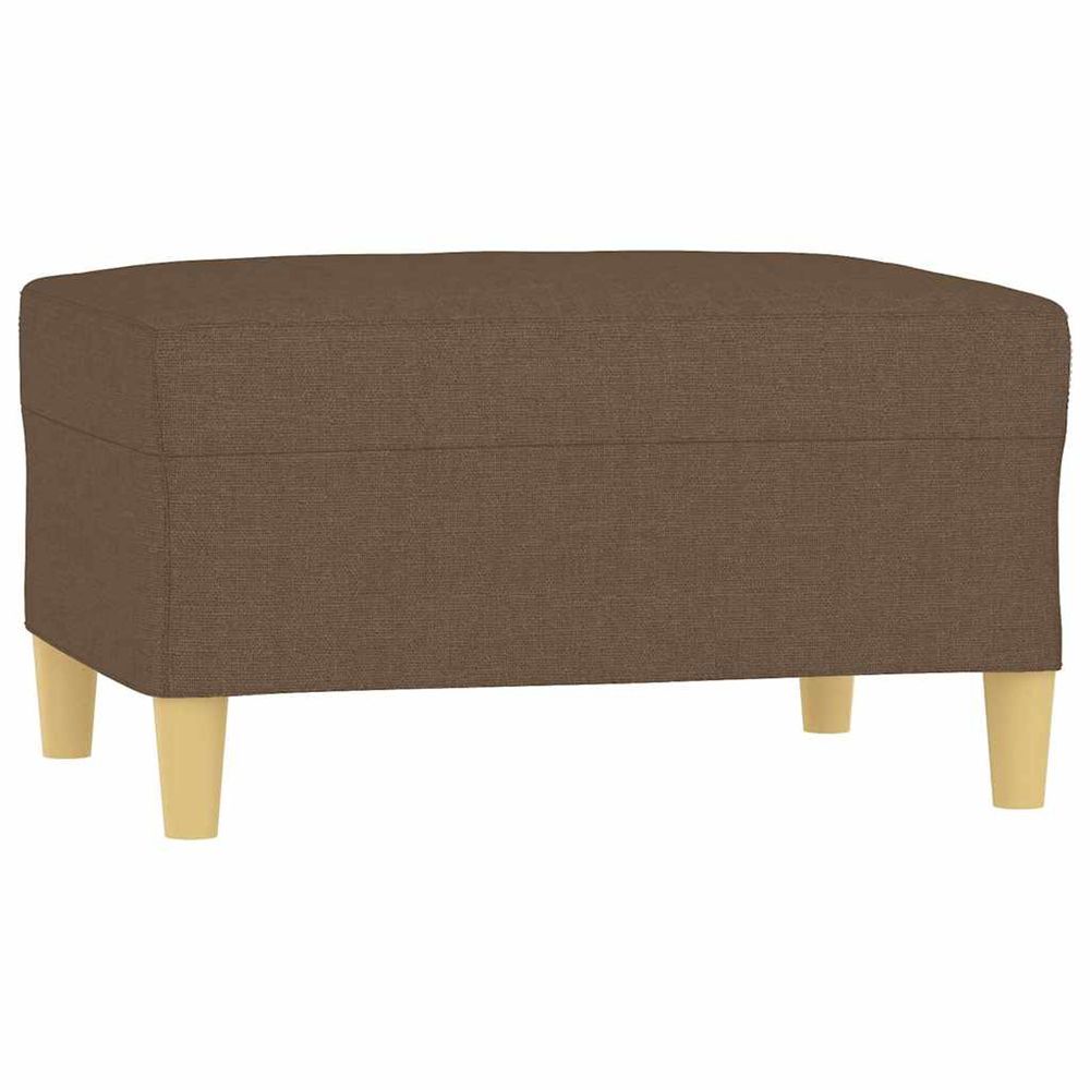 Repose-pied marron 70x55x41 cm tissu