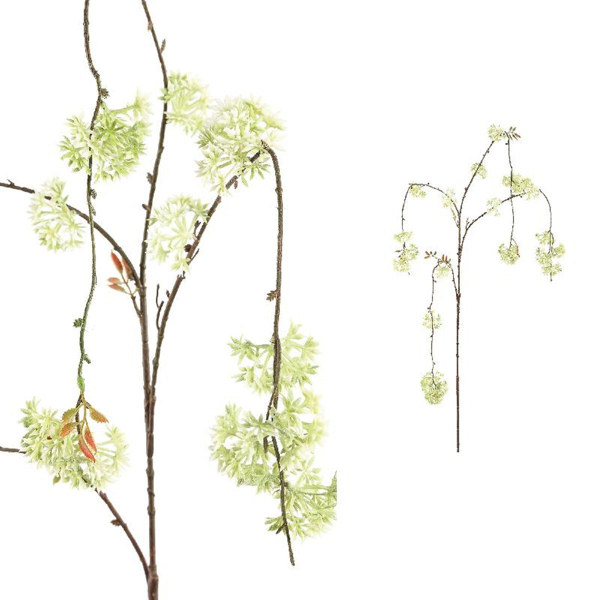 Ptmd twig plante skimmia feuille artificielle - 68 x 28 x 133 cm - blanc