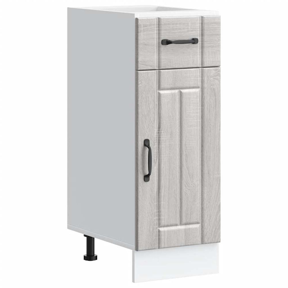 Armoire de cuisine lucca sonoma gris bois ingénierie