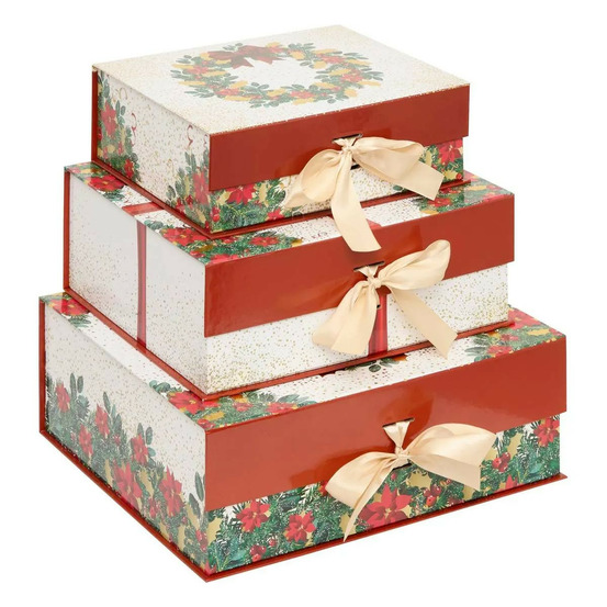 Lot de 3 boites cadeaux