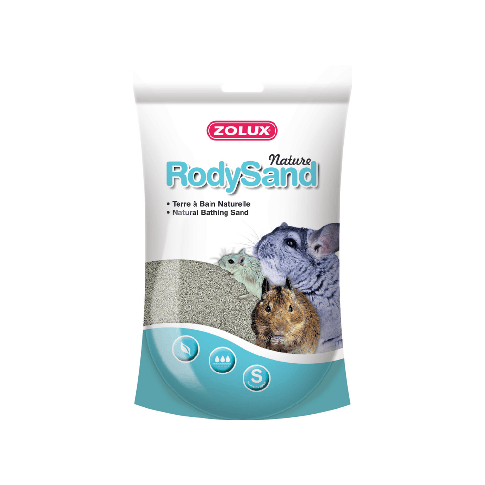 Terre à bain pour chichillas rody sand 2l (lot de 2)