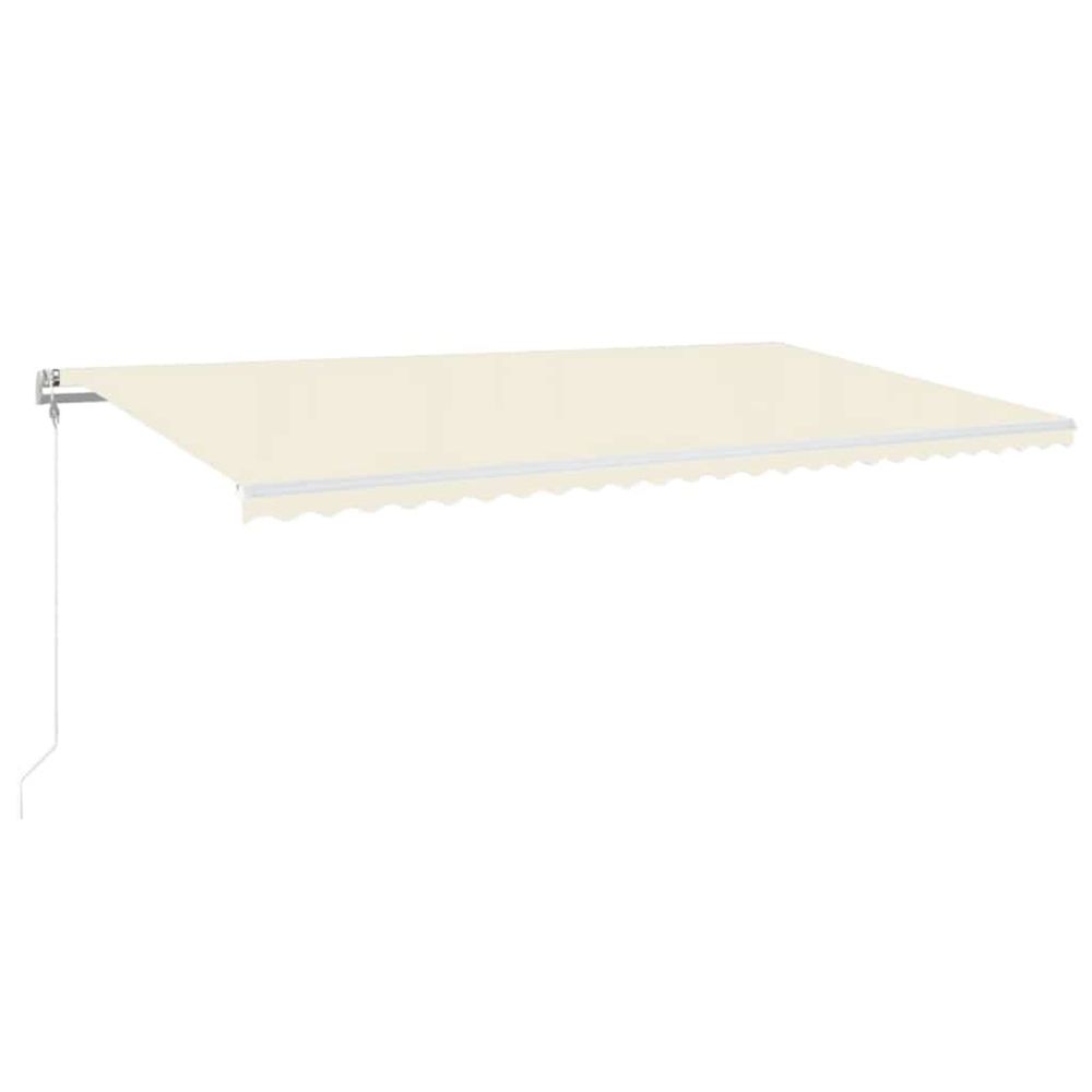 Auvent automatique avec capteur de vent et led 600x300 cm crème