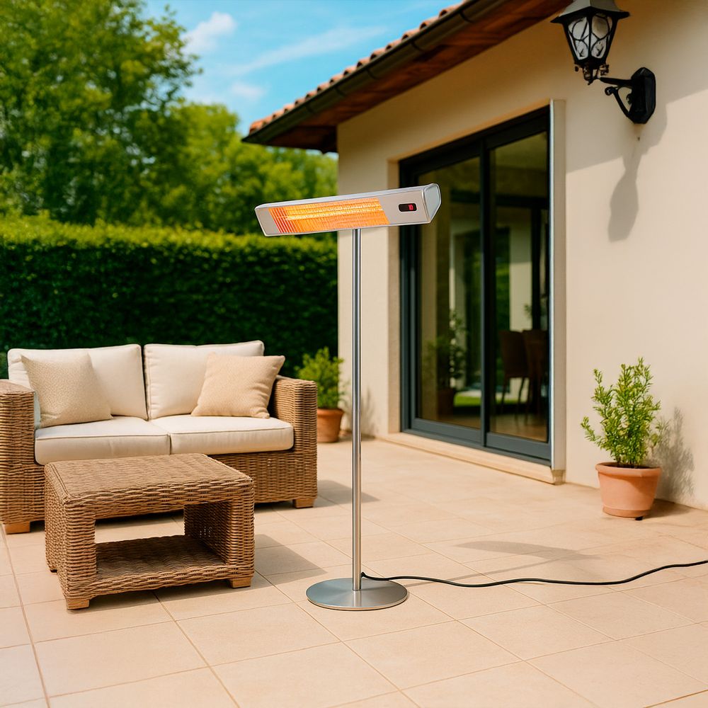 Chauffage exterieur wifi 2000w 3 niveaux ip65 led app tuya