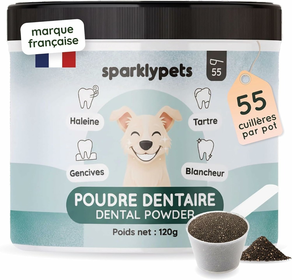 Poudre dentaire anti-tartre et plaque de 120g