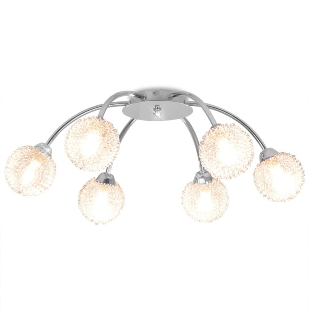 Plafonnier avec 6 ampoules led g9 240 w