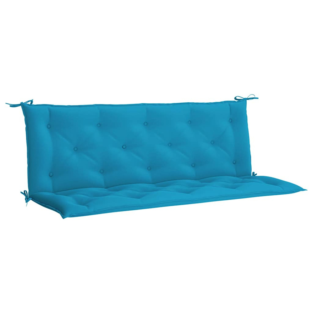 Coussin de banc de jardin bleu clair tissu oxford