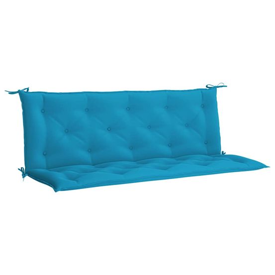 Coussin de banc de jardin bleu clair tissu oxford