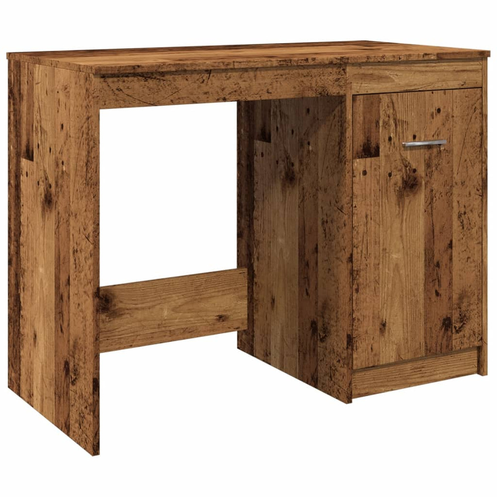 Bureau vieux bois 100x50x76 cm bois d'ingénierie