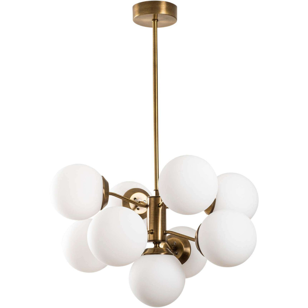 Suspension en métal et verre mudoni