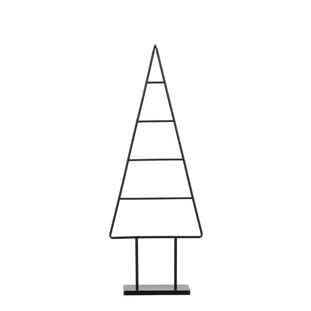 Mica decorations décoration de sapin de noël - l34 x l12 x h90 cm - fer - noir