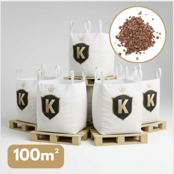 Gravier rose 8/14 mm – pack 5 big bag +/- 1,5t – 100 m²