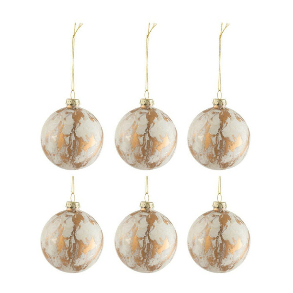 Lot de 6 boules de noël 