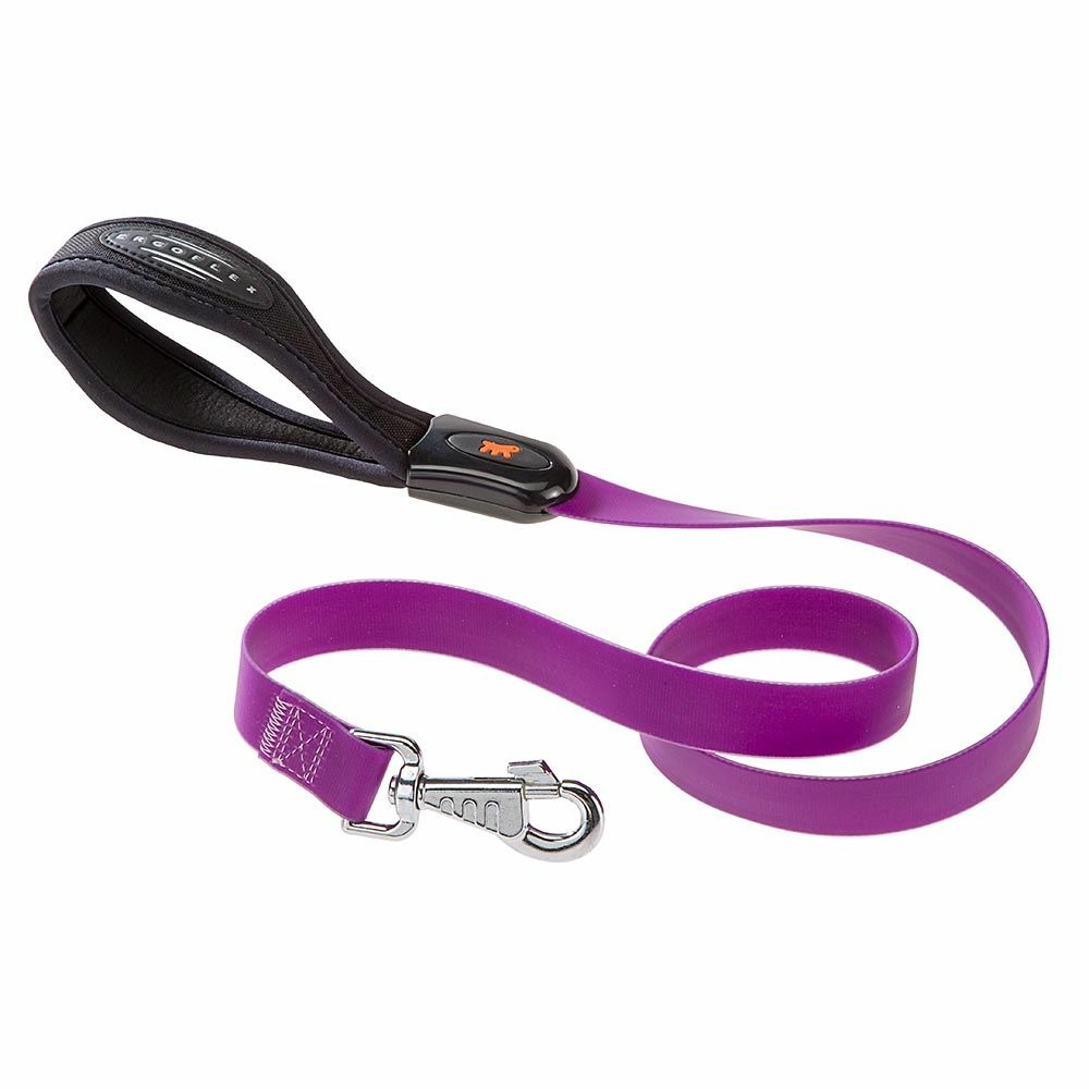 Laisse pour chiens evolution g25/110 hypoallergénique, lavable, poignée rembourrée, violet