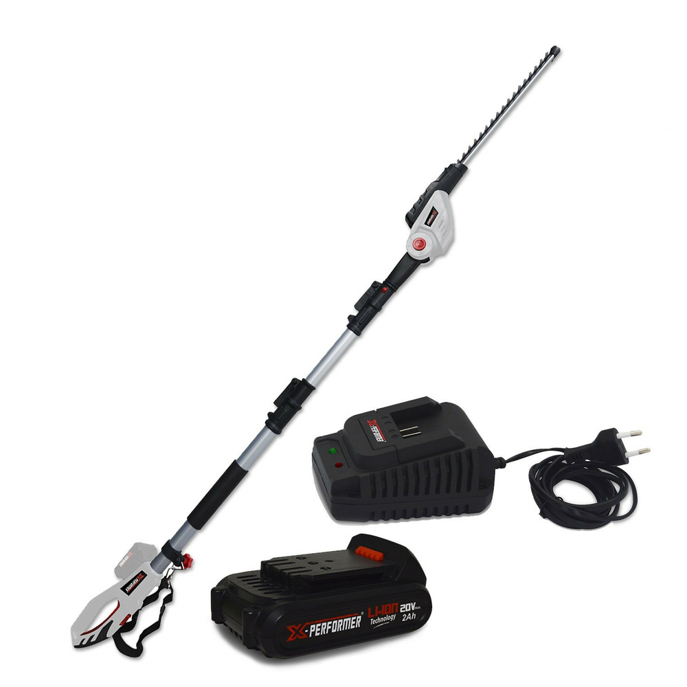 Scie à ebrancher taille haies sur perche 20v - xperformer xp2psth20li - outil portatif - batterie 2ah et chargeur inclus