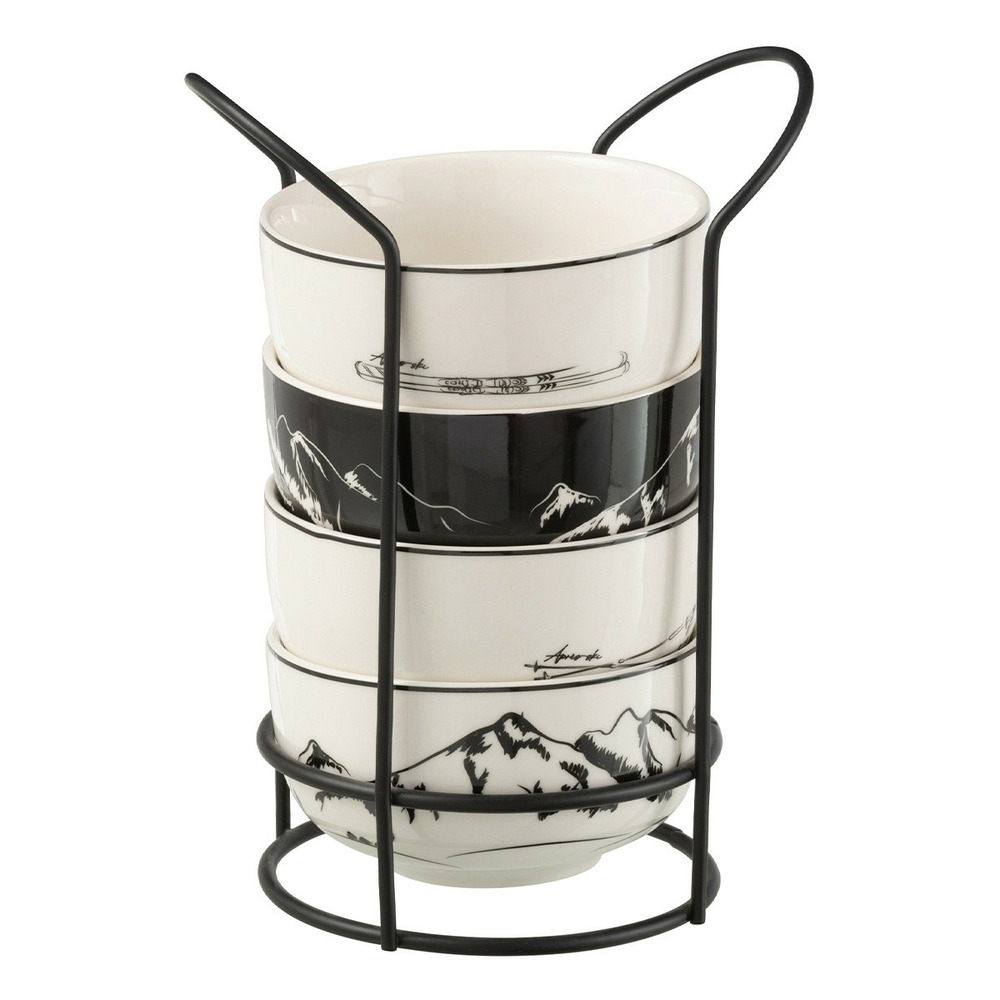 Lot de 4 bols avec socle 