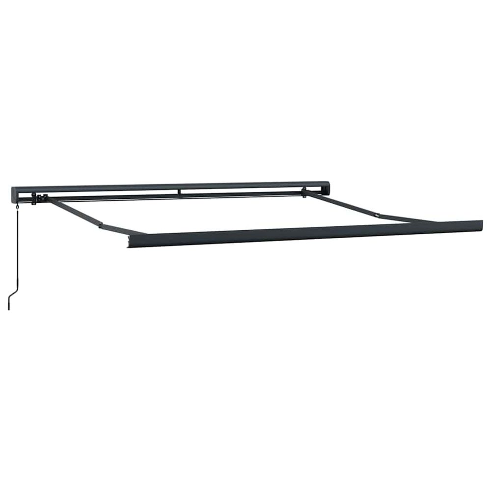 Cadre d'auvent anthracite 300 x 250 cm aluminium