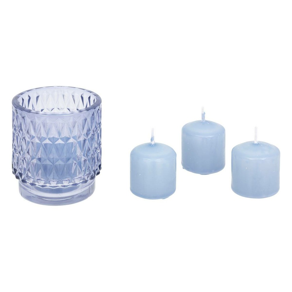 Coffret photophore et 4 bougies 