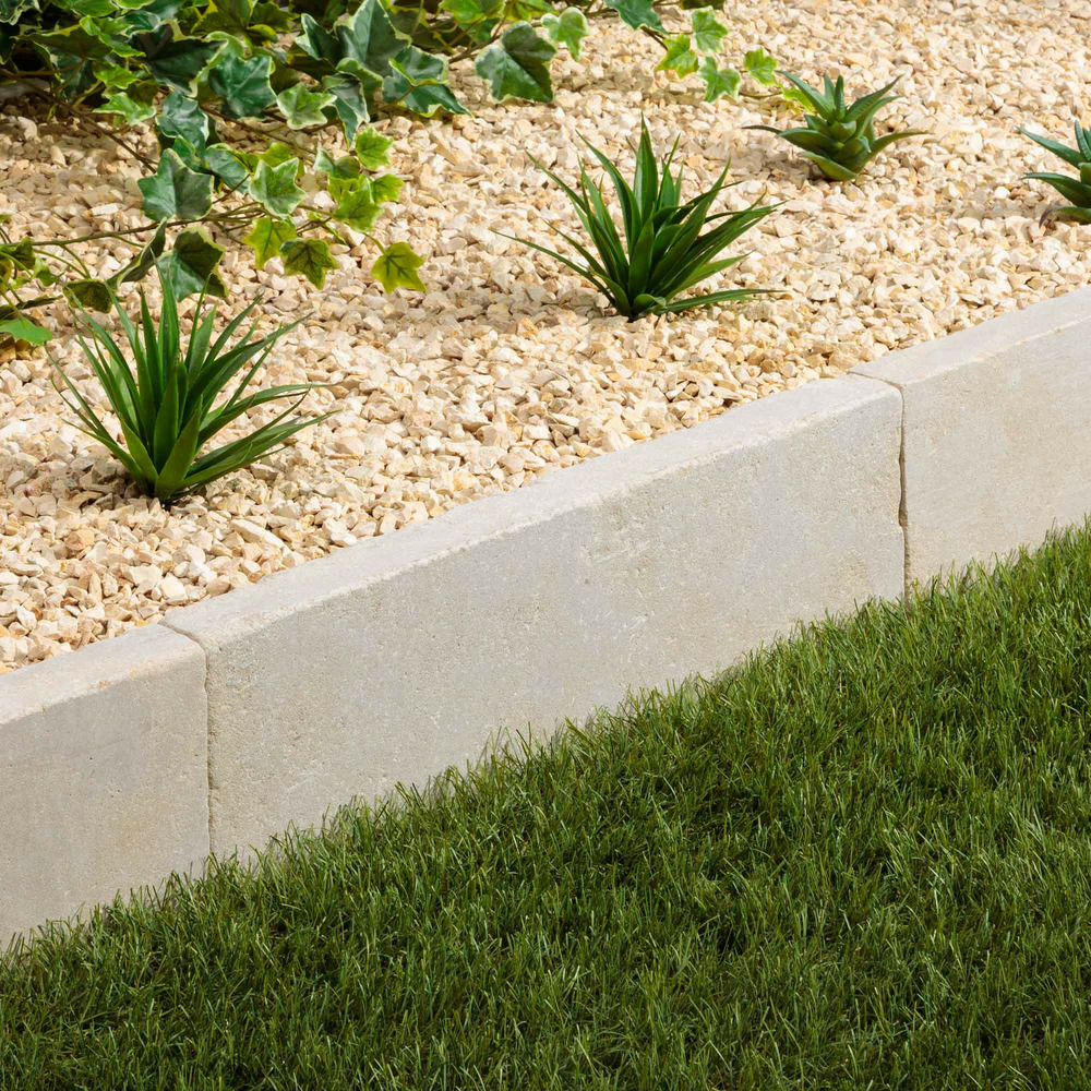 Bordure de jardin pierre de l'atlas beige 50x15x4 cm (à l'unité) - ro'ma nature