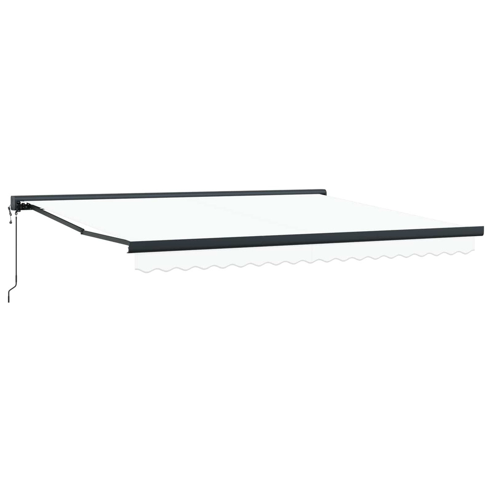 Auvent blanc 400 × 300 cm polyester et aluminium