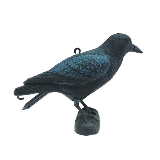 Statue de corbeau 27 cm noir