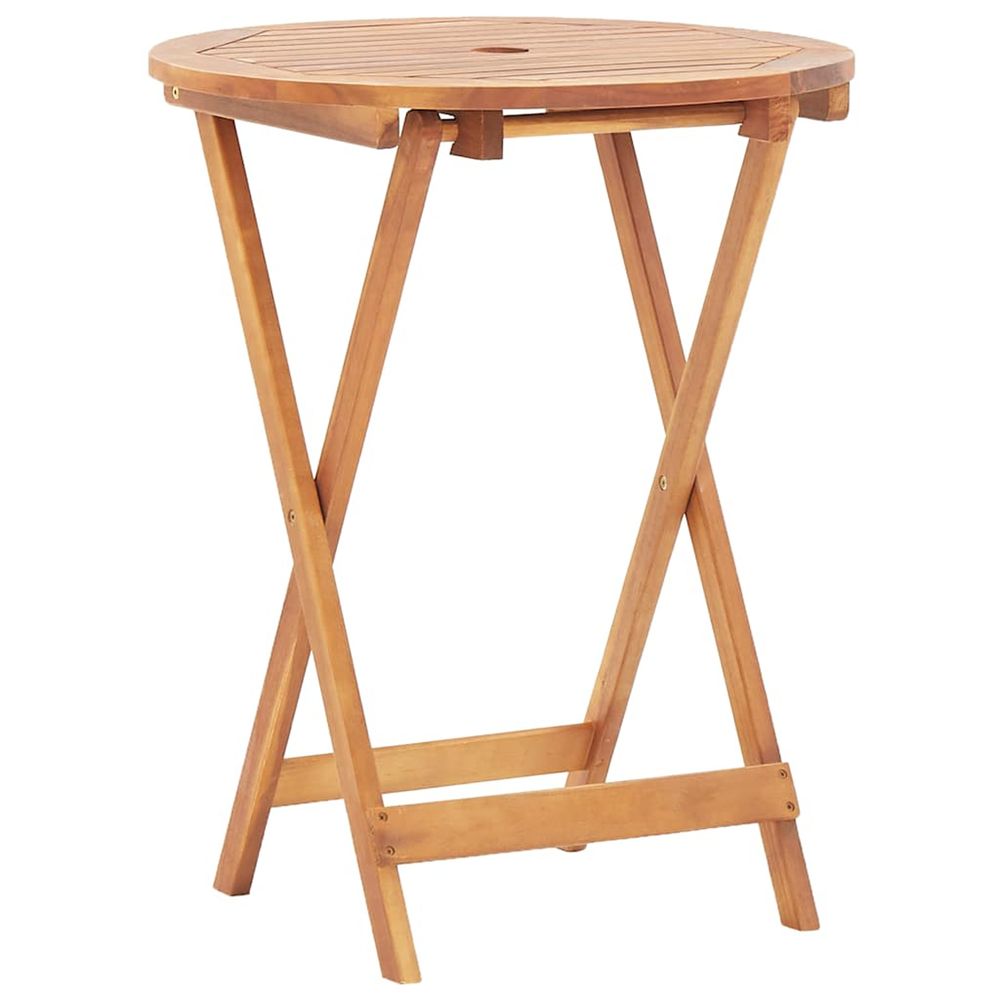 vidaXL Table pliable de jardin 60x75 cm Bois