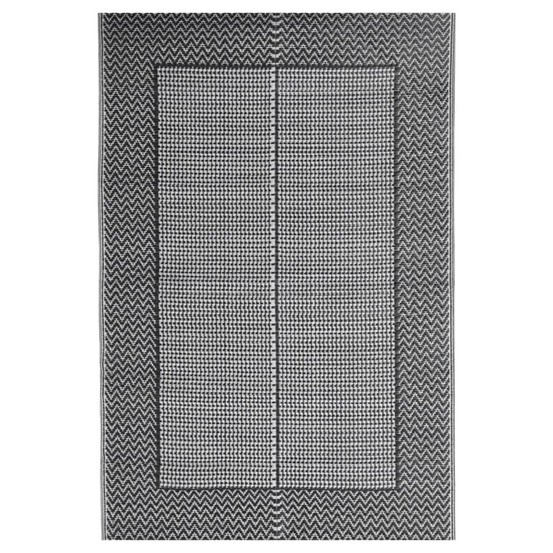 Tapis d'extérieur arakil noir 140x200 cm pp