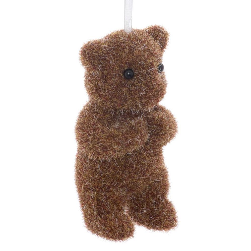 Suspension de sapin ourson marron 8 cm