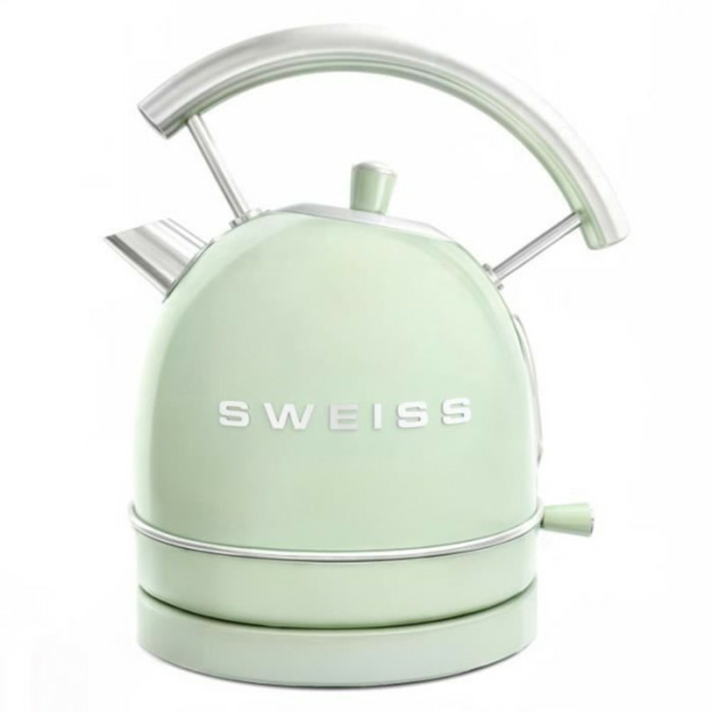 Bouilloire electrique vintage - - ktl7 - 2200 w - 1,8 l - socle 360° - vert