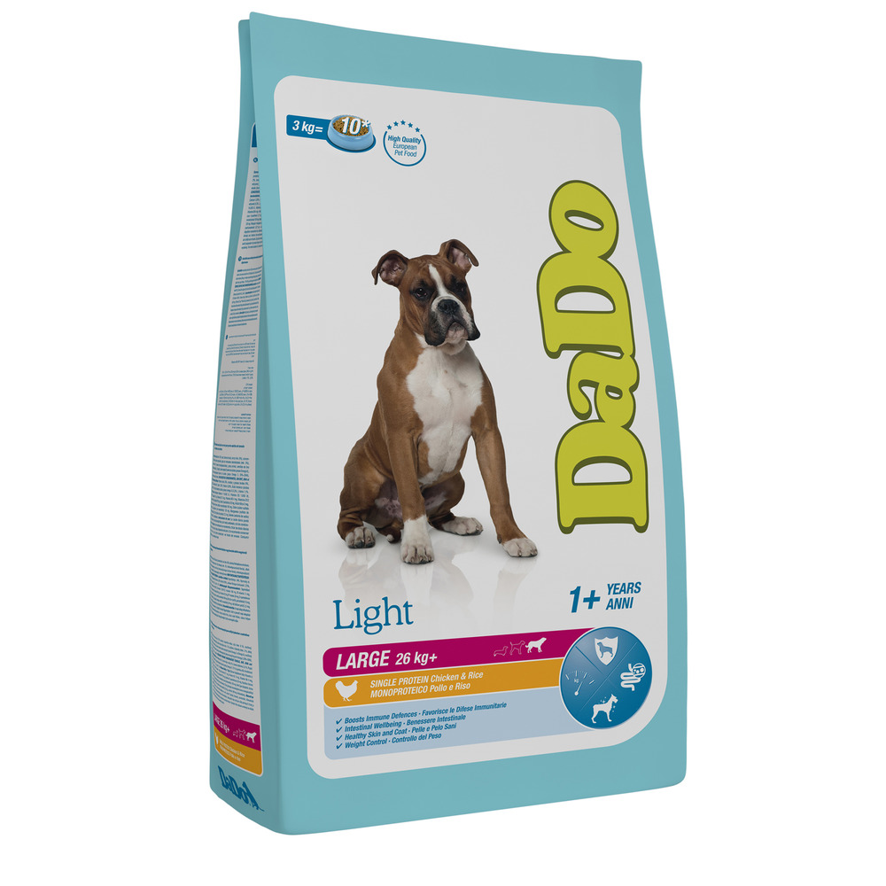 Light large breed chicken & rice 3 kg