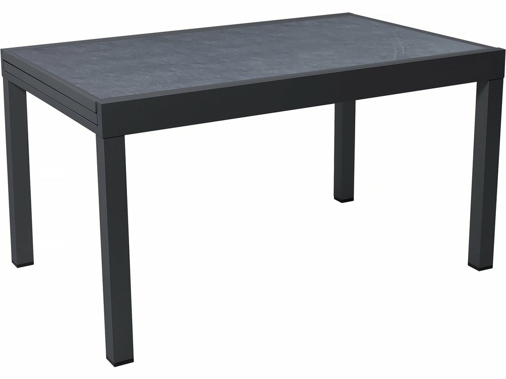 Table de jardin en aluminium extensible "lagos" - 140/280 x 90 x 76 cm ...