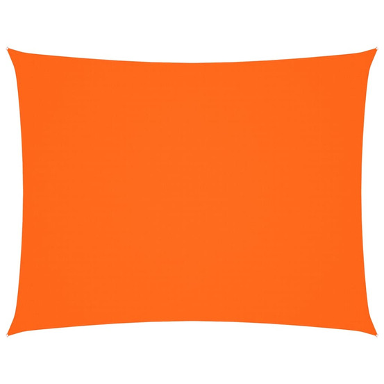 Voile de parasol tissu oxford rectangulaire 5x6 m orange