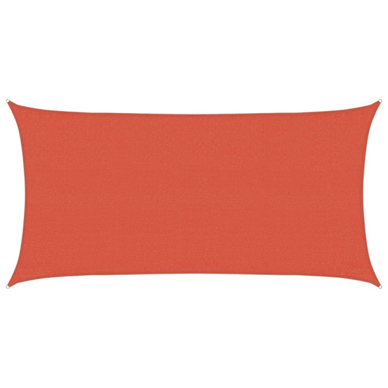 Voile d'ombrage 160 g/m² terre cuite 3x6 m pehd