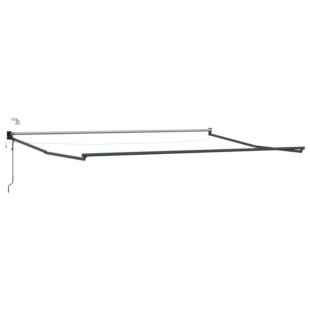Cadre de store rétractable électrique anthracite 4,5 × 3 m