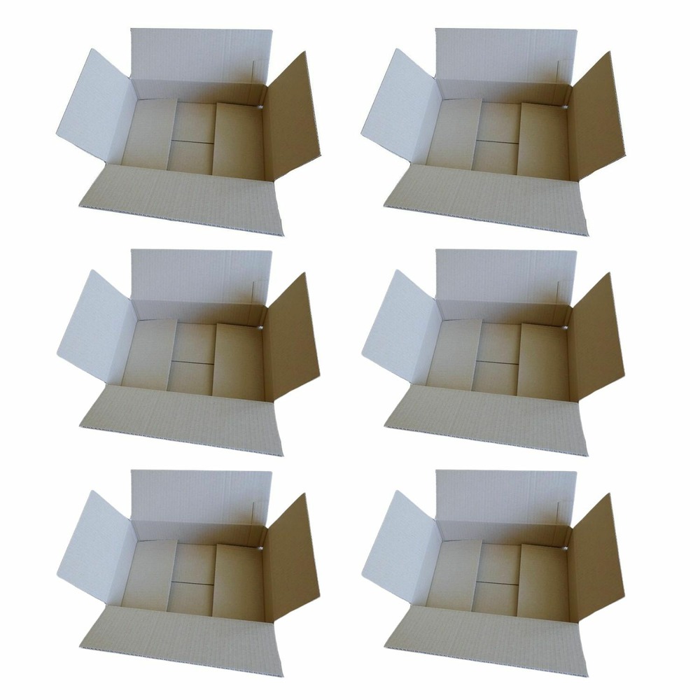 6 cartons d'emballage 31 x 21 x 7,5 cm