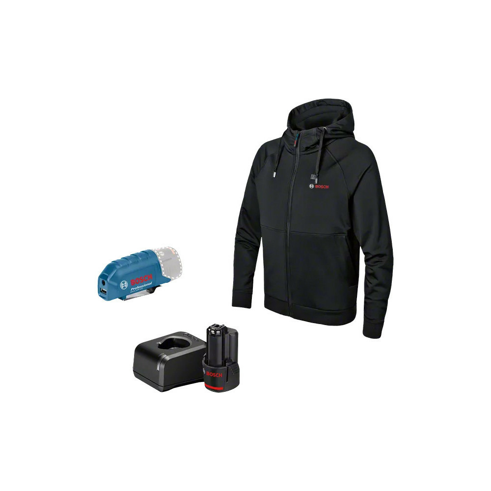 Veste chauffante à capuche taille s bosch 06188000gb