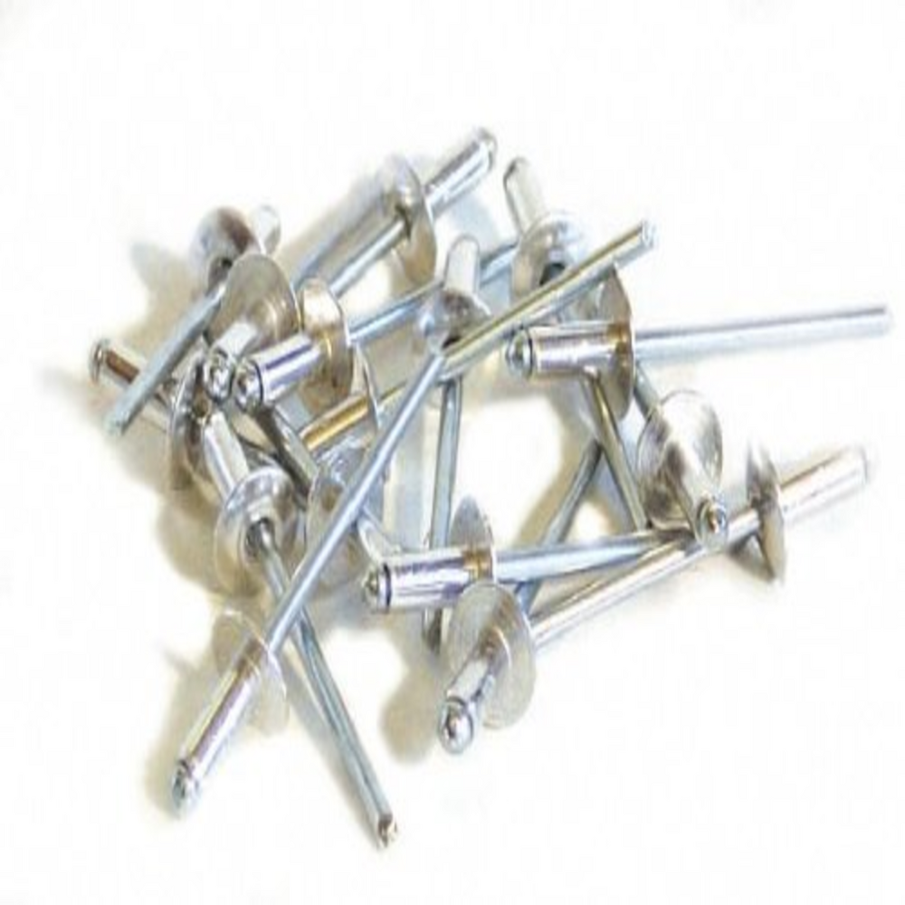 25 rivets alu / acier à tête large ø 4,8 x 25 mm
